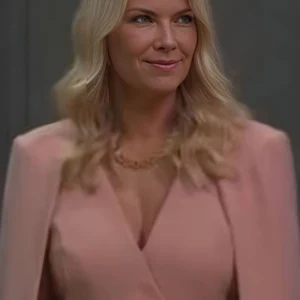 Bold And The Beautiful Katherine Kelly Lang Pink Cape Blazer