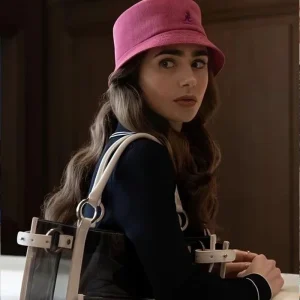 Emily In Paris Emily Cooper Navy Piped Cotton Jacket