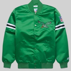 HOMAGE X Starter Eagles Heavyweight Green Varsity Jacket