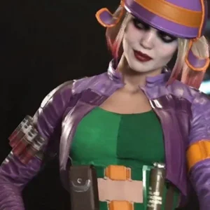 Harley Quinn Injustice 2 Purple Cropped Costume Jacket