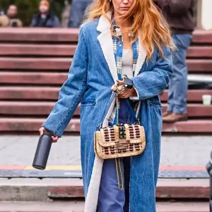 It Ends With Us 2024 Lily Blue Denim Coat