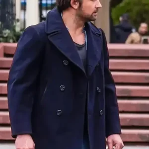 It Ends with Us 2024 Brandon Sklenar Blue Coat