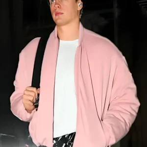 Joe Burrow Pink Vintage Bomber Jacket