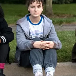 K.J. Brandman Paper Girls Hoodie Grey Jacket