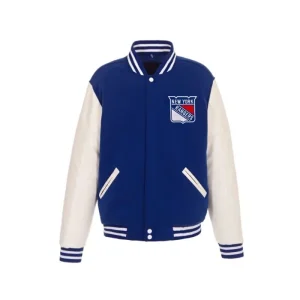 New York Rangers Stadium Series Blue Bomber Jacket