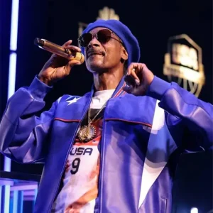 Olympics Paris 2024 Snoop Dogg Purple Bomber Jacket