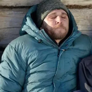 Red Dot Einar Blue Parachute Puffer Hooded Jacket