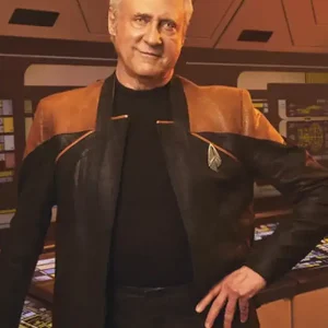 Star Trek Picard Adam Soong Leather Black Jacket