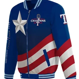 Texas Rangers Champions Vintage Bomber Jacket