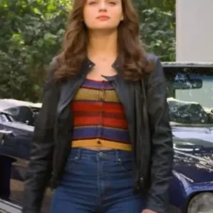 The Kissing Booth 3 Joey King Black Leather Jacket