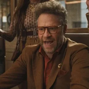 The Studio S01 Seth Rogen Brown Wool Coat