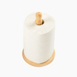 Wooden Kitchen Roll Holder 32x18cm Natural