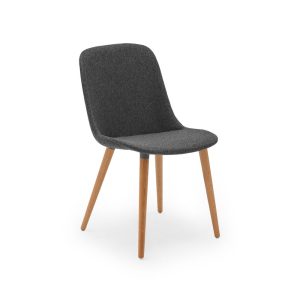 Chair Shell-N Pad Natural Wood Leg Anthracite
