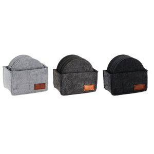 Felt Coaster Set 12 Pcs (3 Colours)