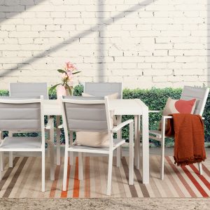 Bon Dining Table 210x90cm White (Seats 8)