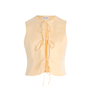 Neda Bow Detail Cotton Top