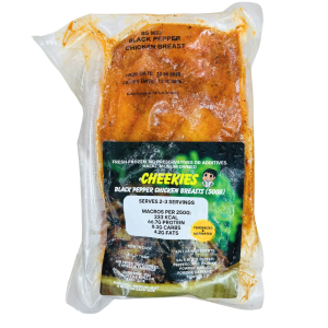 Cheekies Black Pepper Chicken Breast 500g