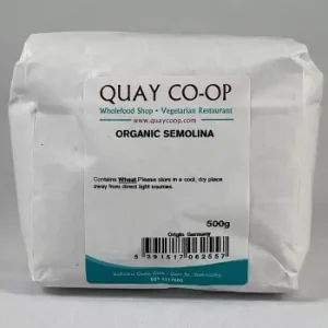 Prepack Organic Semolina (500g)