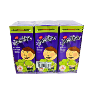 Yeo’s Justea White Grape Aloe Vera Packet Drink – Less Sugar 6x250ml